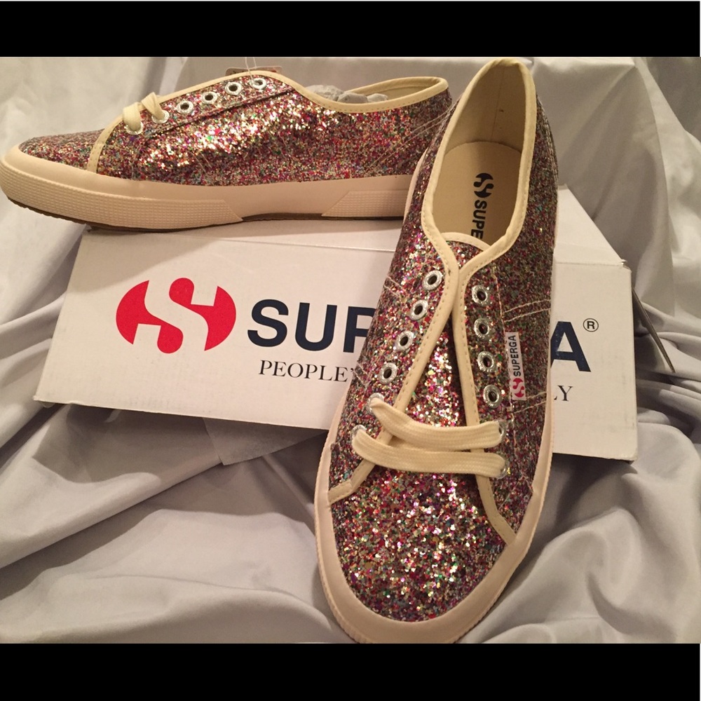 Superga glitter sneakers NWT